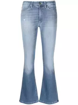 Расклешенные джинсы с эффектом потертости DONDUP, синий