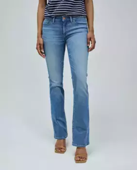 Расклешенные джинсы с эффектом пуш-ап и карманами Wonder Women's Salsa Jeans, синий