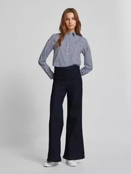 Расклешенные джинсы с французскими карманами Rich & Royal, темно-синий