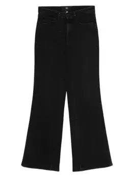 Расклешенные джинсы с карманами 3x1, черный