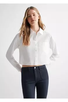 Расклешенные джинсы с карманами Mango, темно-синий