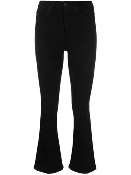 Расклешенные джинсы с логотипом DONDUP, черный