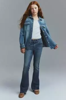 Расклешенные джинсы с низкой посадкой H&M, синий
