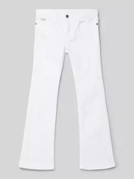 Расклешенные джинсы с пятью карманами Calvin Klein Jeans, белый