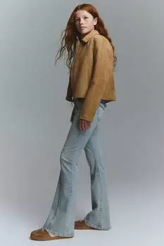 Расклешенные джинсы с украшениями H&M, голубой