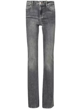 Расклешенные джинсы с высокой посадкой LIU JO, серый