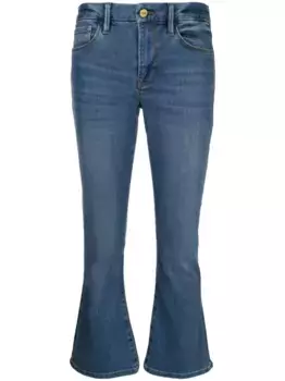 Расклешенные джинсы с заниженной талией FRAME, синий