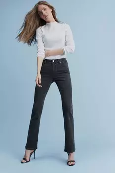 Расклешенные джинсы с заниженной талией Next, черный