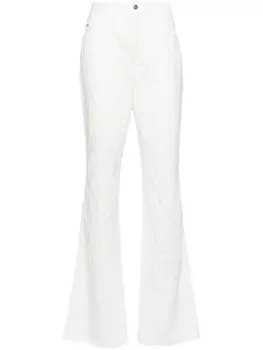 Расклешенные джинсы с завышенной талией Ermanno Scervino, белый