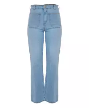 Расклешенные джинсы с завышенной талией и передними карманами Kocca, синий