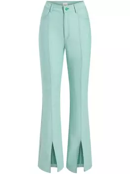 Расклешенные джинсы Shanis средней посадки Cinq A Sept, зеленый