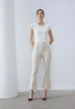 Расклешенные джинсы SMART CROPPED DENIM Anna Field, бежевый