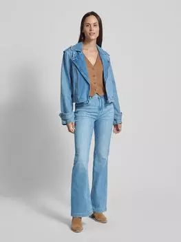 Расклешенные джинсы со шлевками для ремня Lanius, светло-голубой