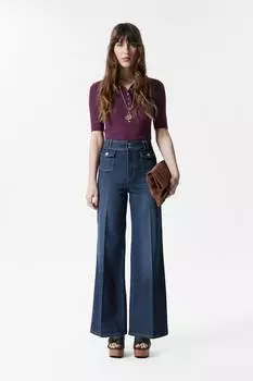 Расклешенные джинсы со стрелками & Other Stories, синий