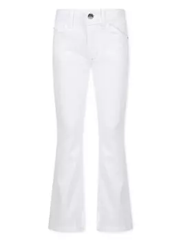 Расклешенные джинсы средней посадки Calvin Klein Kids, белый