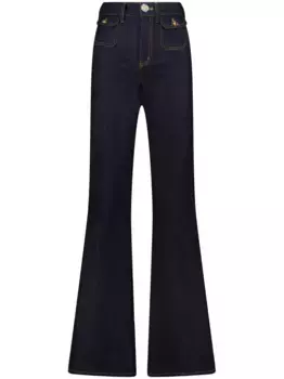 Расклешенные джинсы средней посадки Giambattista Valli, синий