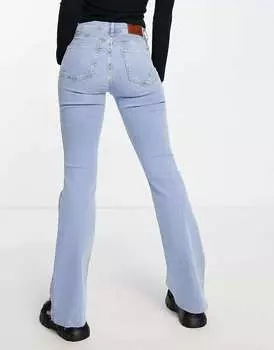 Расклешенные джинсы средней посадки River Island синего цвета
