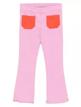 Расклешенные джинсы Stella McCartney Kids, розовый