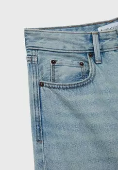 Расклешенные джинсы Stradivarius, цвет Mottled Light Blue