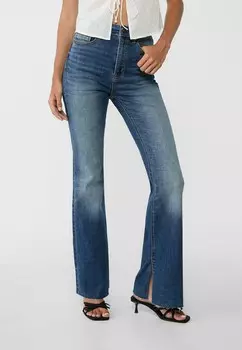 Расклешенные джинсы Stradivarius, лазурит