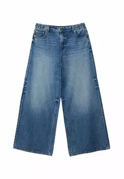 Расклешенные джинсы Stradivarius, светло-голубой деним