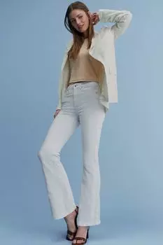 Расклешенные джинсы стрейч Next, белый