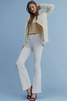 Расклешенные джинсы стрейч Next, белый