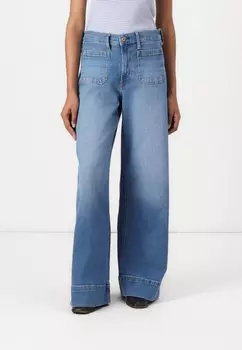 Расклешенные джинсы STRIDE LENNON PATCH GAP, цвет Blue Denim