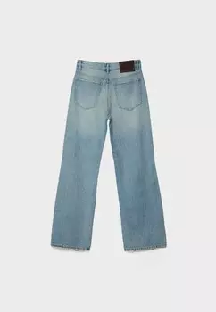 Расклешенные джинсы STUDDED Stradivarius, синий