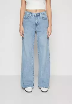 Расклешенные джинсы SUPER WIDE Gina Tricot, цвет mid blue