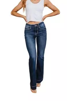 Расклешенные джинсы темного цвета Judy Blue, цвет dark wash