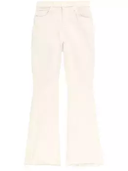 Расклешенные джинсы The Weekender MOTHER, белый