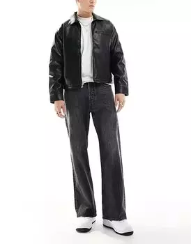 Расклешенные джинсы Toby черного цвета Jack & Jones