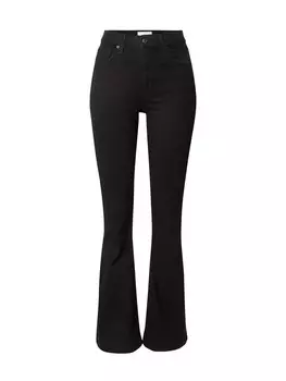 Расклешенные джинсы TOPSHOP Hourglass, черный деним