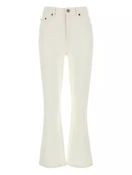 Расклешенные джинсы Tory Burch, белый