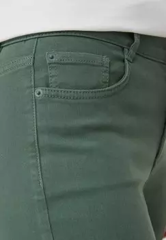 Расклешенные джинсы TWILL comma casual identity, темно-зеленый