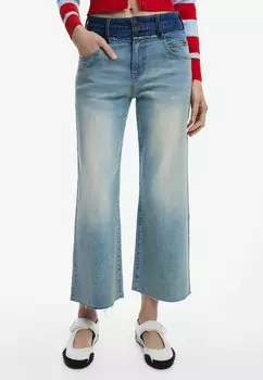 Расклешенные джинсы TWO-TONE DOUBLE WAIST Desigual, синий