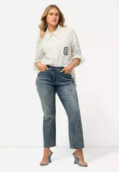 Расклешенные джинсы Ulla Popken, темно-синий деним