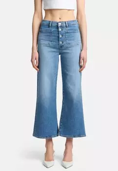 Расклешенные джинсы ULTRA HIGH RISE CROPPED JO LUXE VINTAGE 7 for all mankind, цвет Mid Blue
