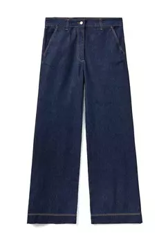 Расклешенные джинсы United Colors of Benetton, синий деним