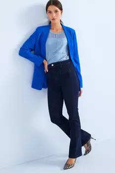 Расклешенные джинсы узкого кроя премиум-класса Next, синий