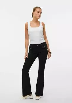Расклешенные джинсы Vero Moda, черный