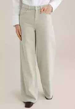 Расклешенные джинсы WE Fashion, светло-серый