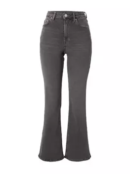 Расклешенные джинсы Weekday, черный деним