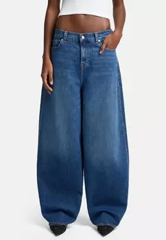 Расклешенные джинсы WIDE 7 for all mankind, цвет Mid Blue