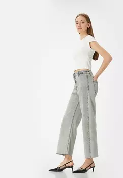 Расклешенные джинсы WIDE CROP- SANDRA Koton, серый