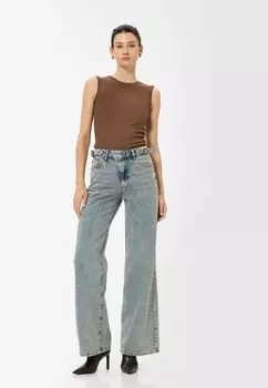 Расклешенные джинсы WIDE Koton, синий деним