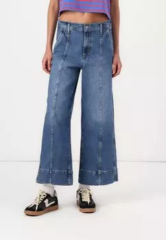 Расклешенные джинсы WIDE LEG CROP REESA SEAMED GAP, темно-синий