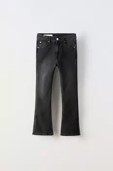 Расклешенные джинсы ZARA, черный