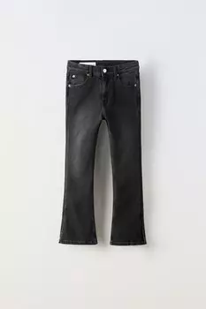 Расклешенные джинсы ZARA, черный